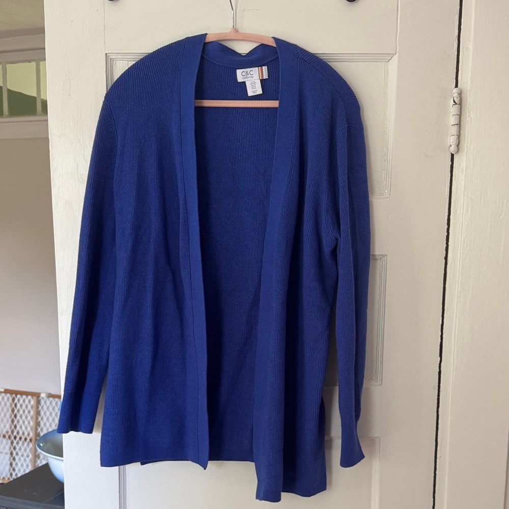 C&C California Royal Blue Open Cardigan